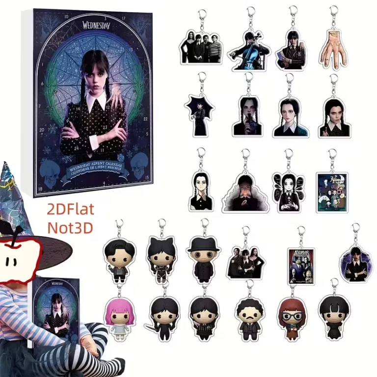 24 db-os Addams Family akril dísz készlet