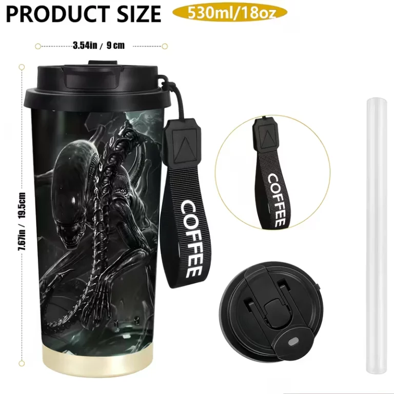 Alien Xenomorf rozsdamentes acél bögre