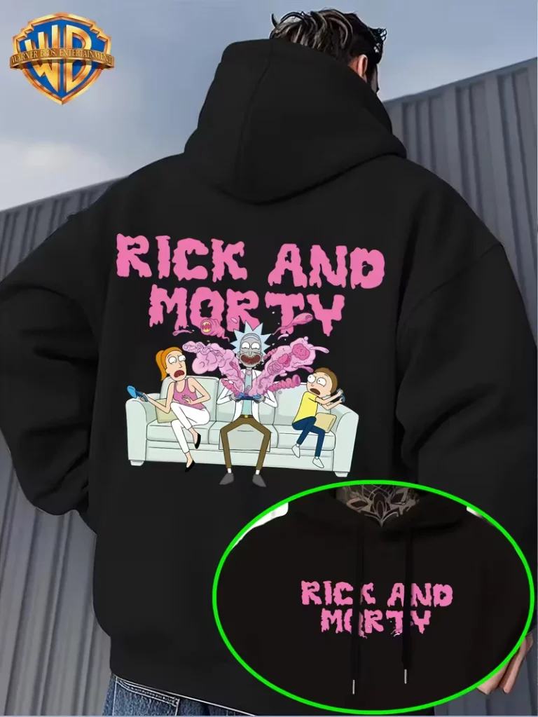 Rick and Morty kapucnis pulóver